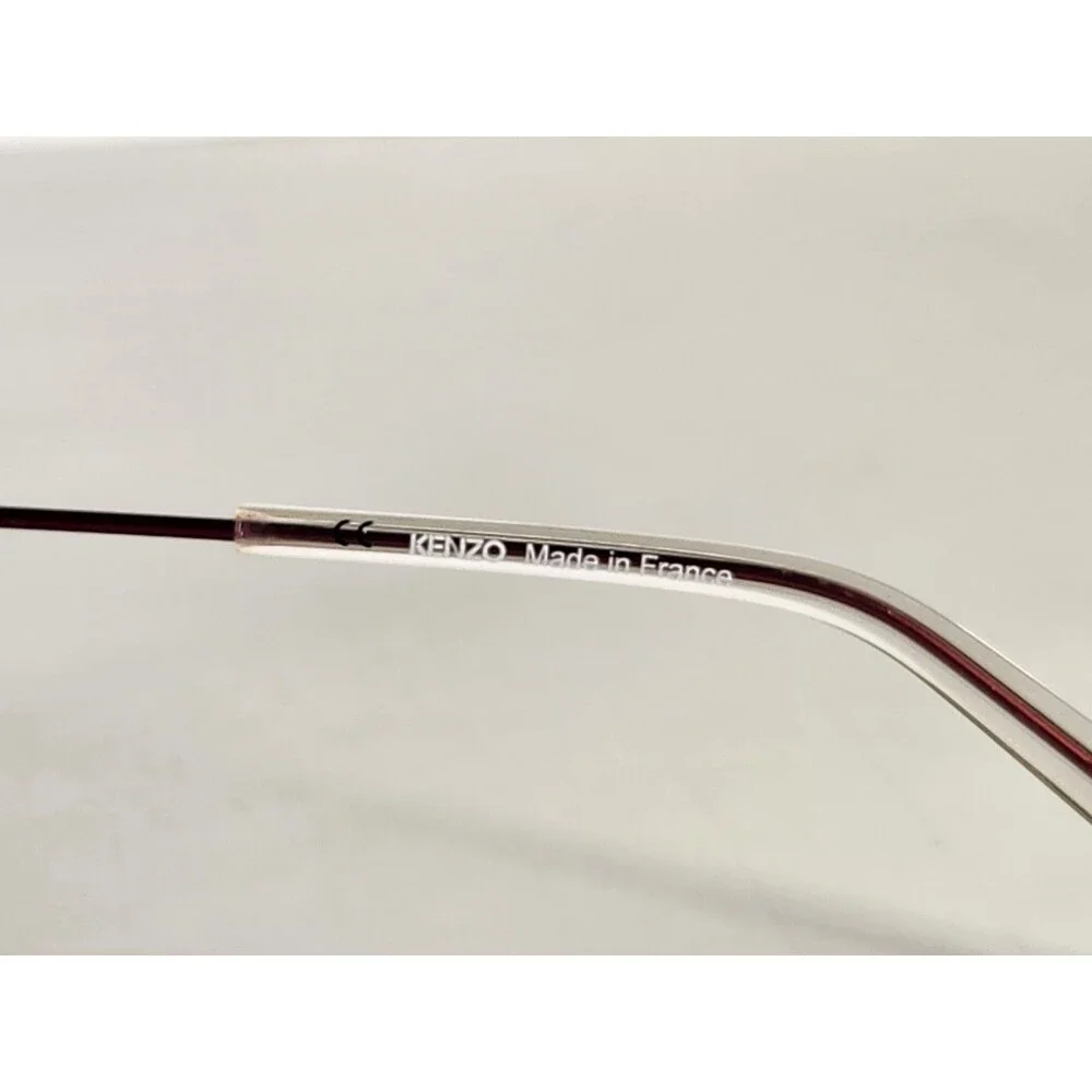 Kenzo Sunglasses KZ 5118 Metallic Red Made In France Lightweight Metal Frames